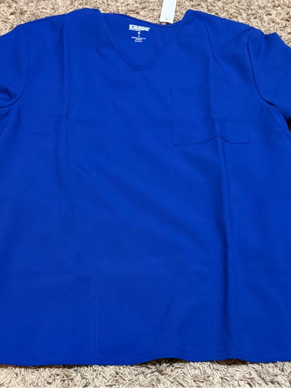 Scrubstar Unisex Core Essentials V-Neck Scrub Top And Pants Size: M - Picture 2 of 3